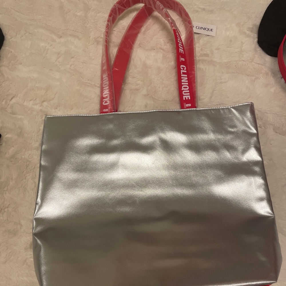Clinique Large Shopping Shoulder Travel Tote bag